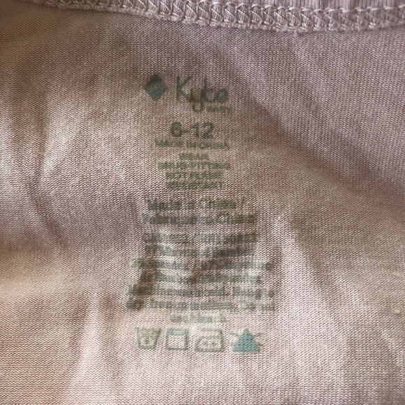 KYTE baby zippered footie, size 6-12 months, in blush - Picture 2 of 2